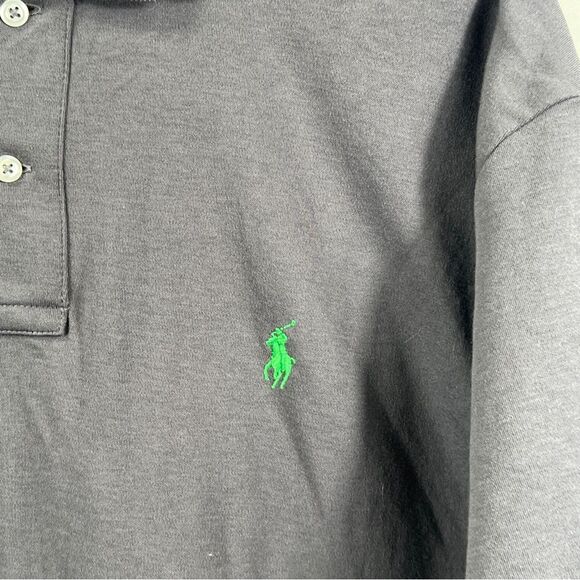 Polo Ralph Lauren Men's Blue/Gray Polo Shirt 0649 - Picture 6 of 12